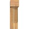 Ekena Millwork Traditional Block Rough Sawn Bracket w/ Offset Brace, Western Red Cedar, 8"W x 24"D x 28"H BKT0806X24X28TRA05RWR - alternate 2